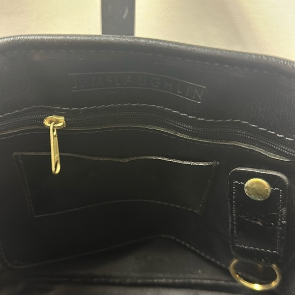 J. McLaughlin Holiday Wreath Purse Bag Black Vintage Embroidered Party Preppy - Picture 5 of 8